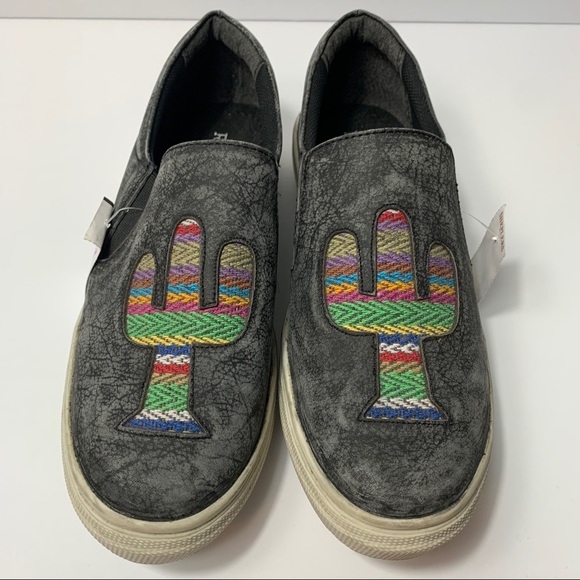 Roper Cactus Slip On Rub Off Gray Round Toe 9 - Picture 3 of 5